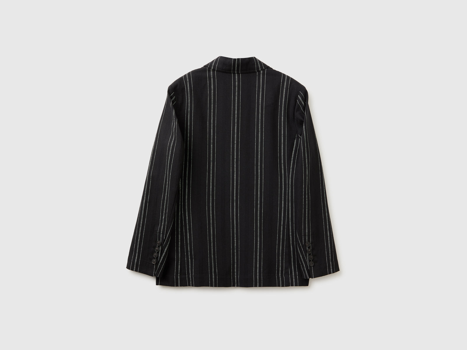 Striped linen blend blazer - ucb_image_BS