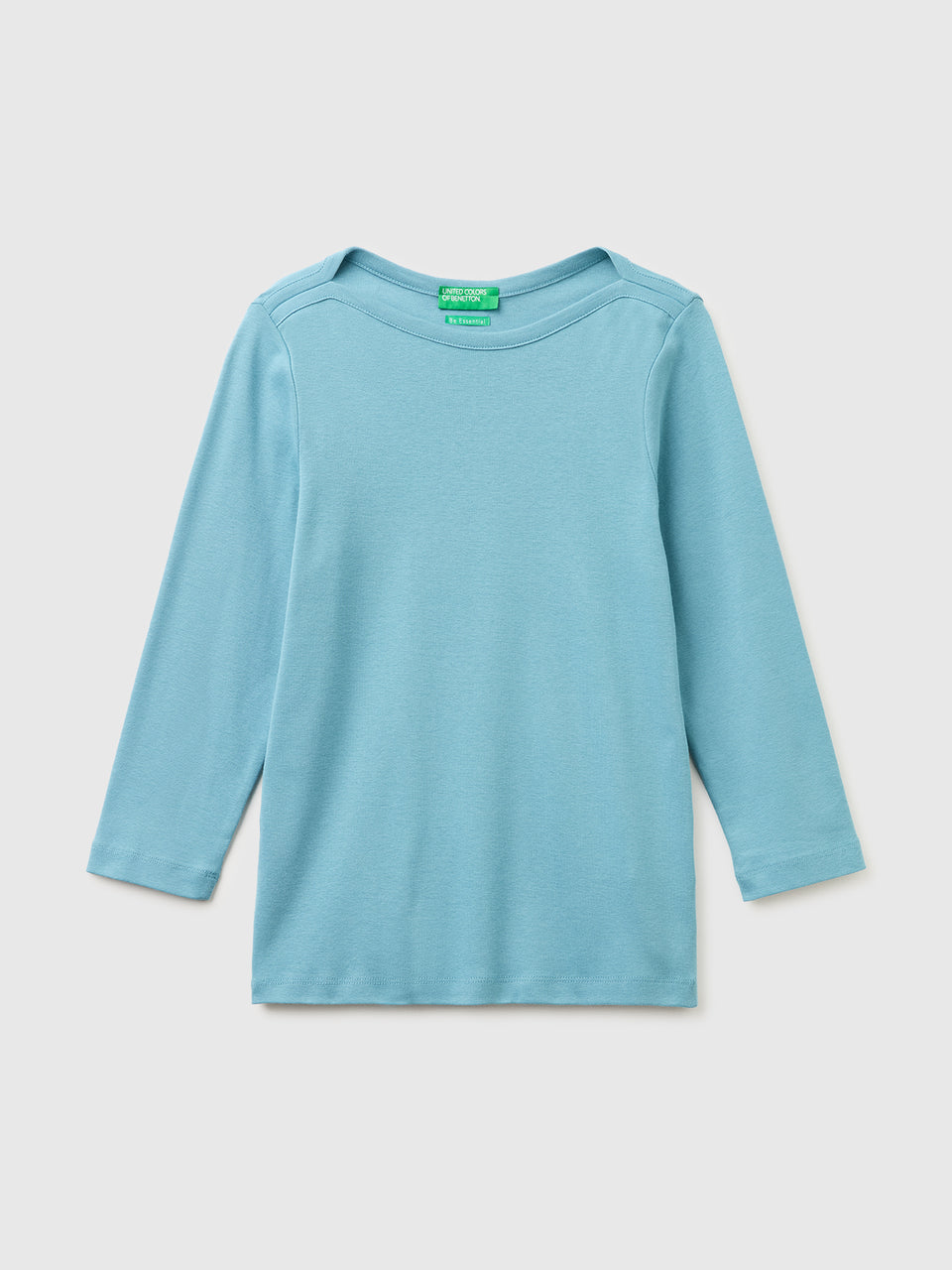 Slim fit t-shirt with boat neck - ucb_image_FS