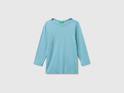 Slim fit t-shirt with boat neck - ucb_image_FS