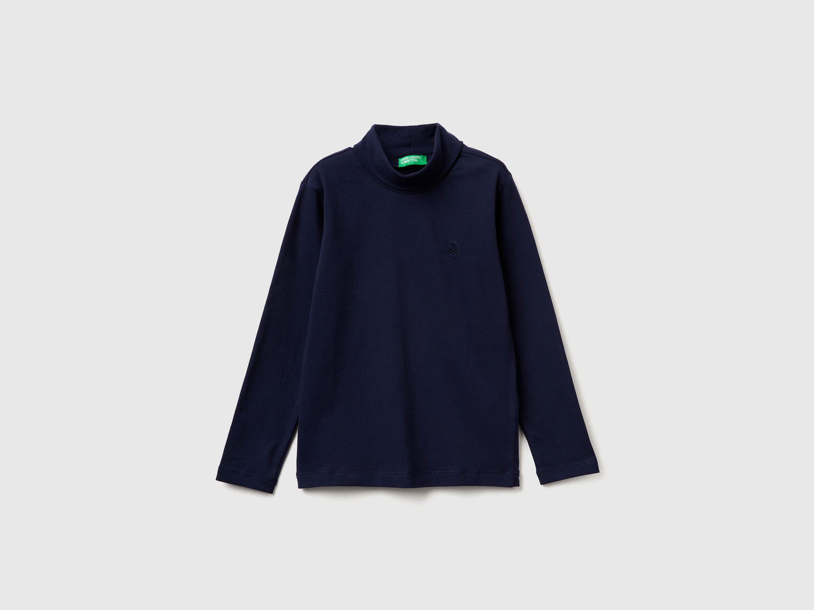 T-shirt de gola alta em algodão quente stretch - ucb_image_FS