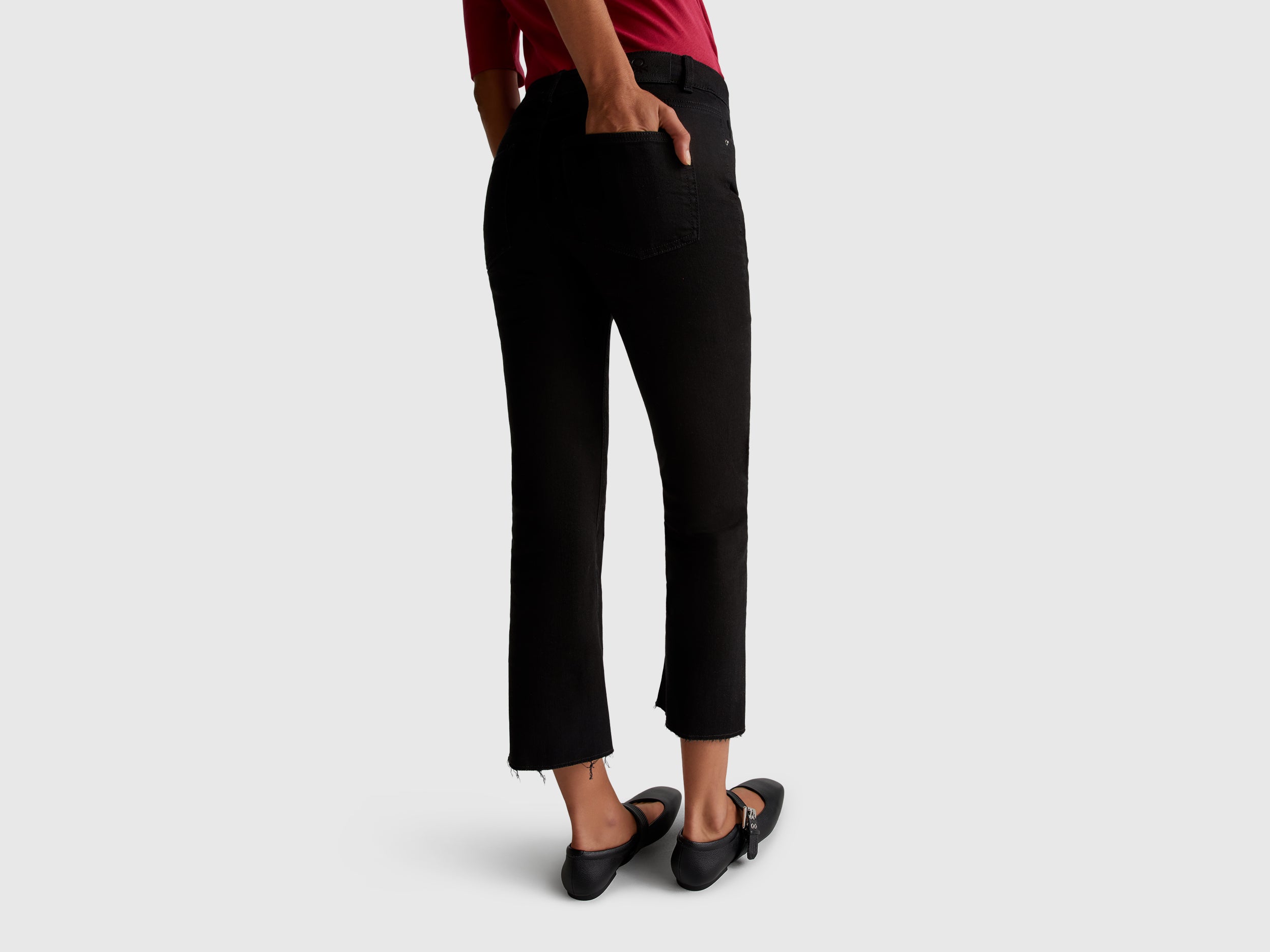 Jeans cropped em algodão  - ucb_image_B