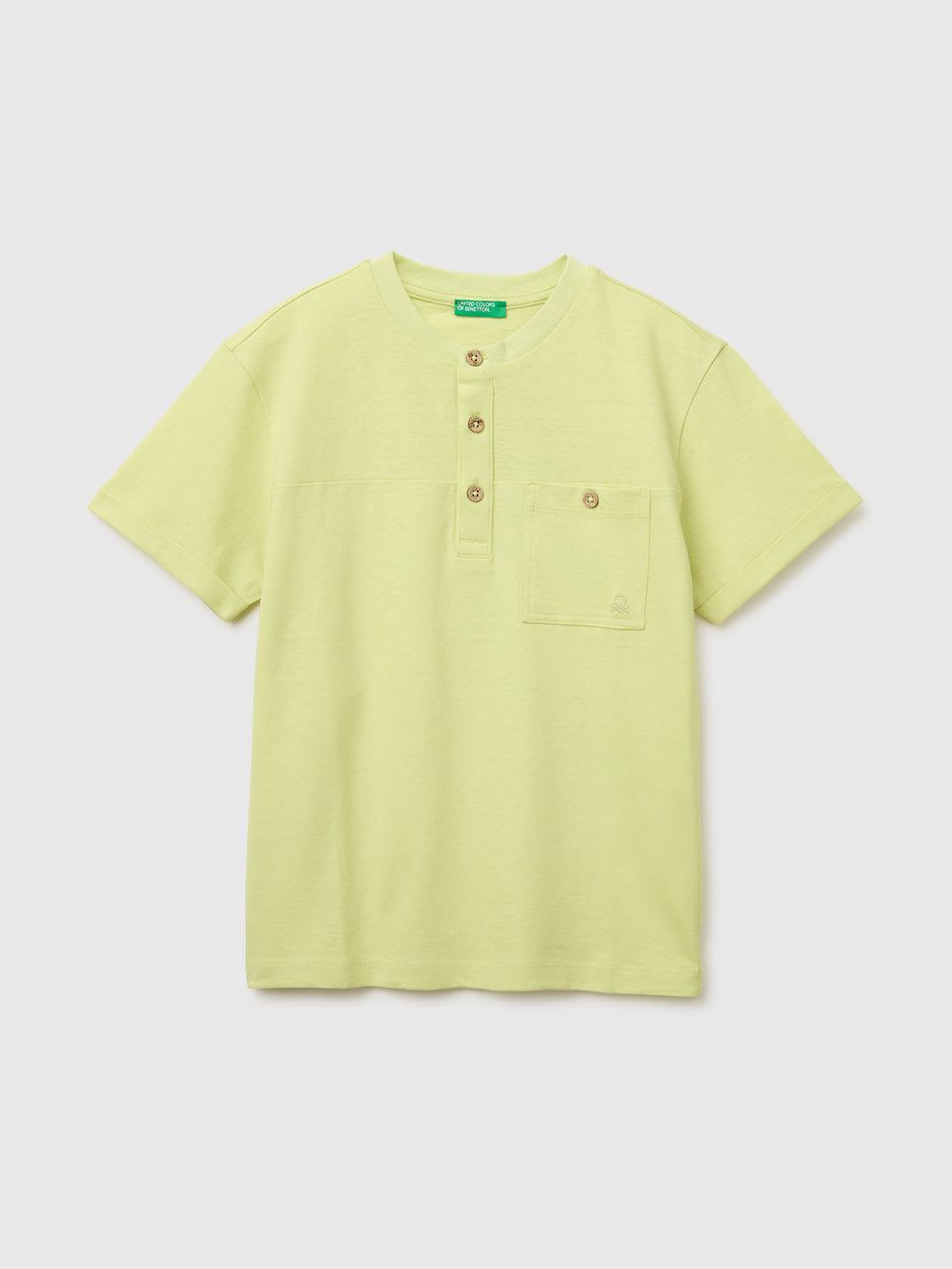 T-shirt carcela de botões em mistura de linho - ucb_image_FS