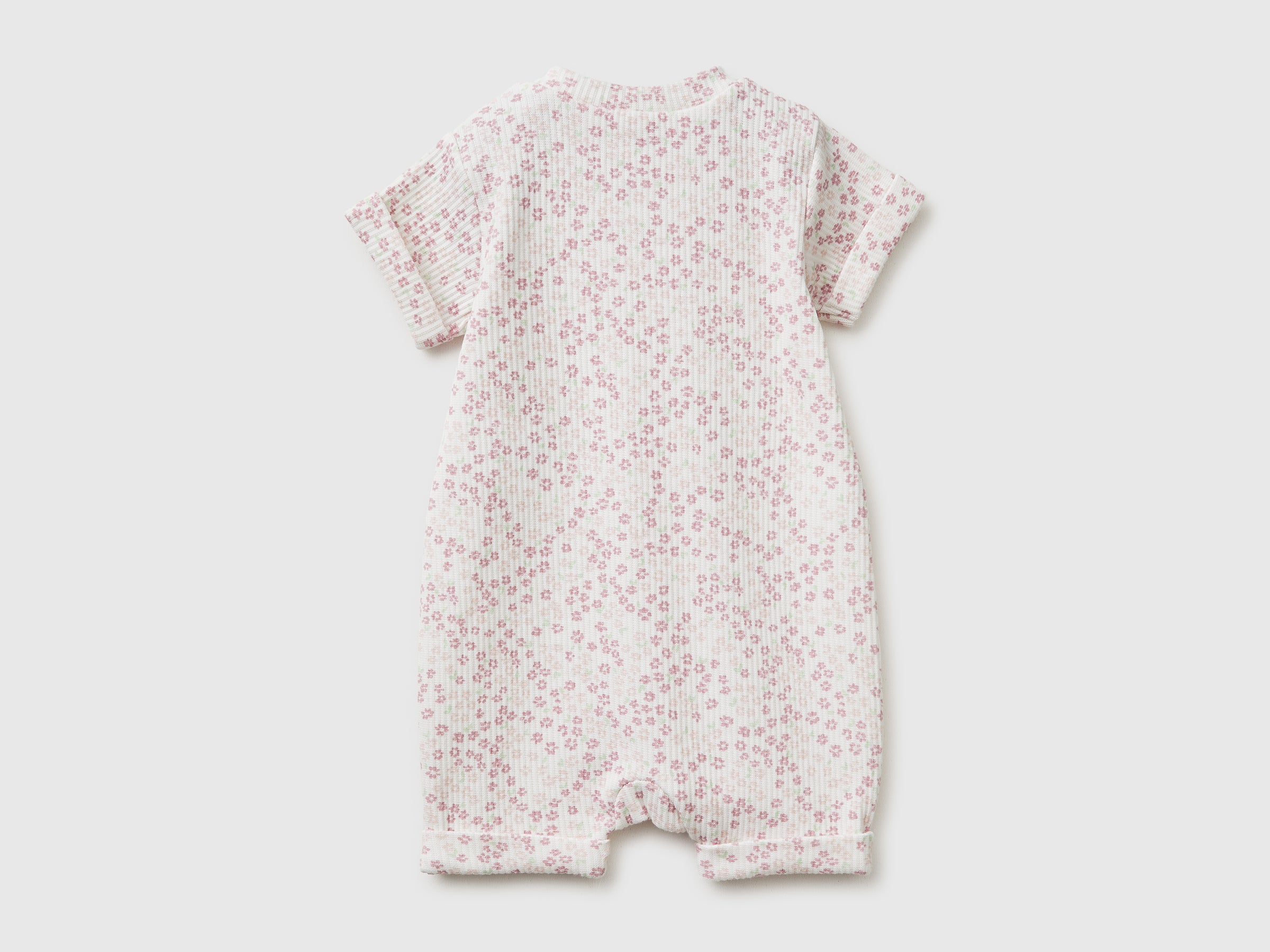 Ribbed printed short playsuit - ucb_image_BS
