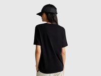 T-shirt decote em V em algodão flamé - ucb_image_B