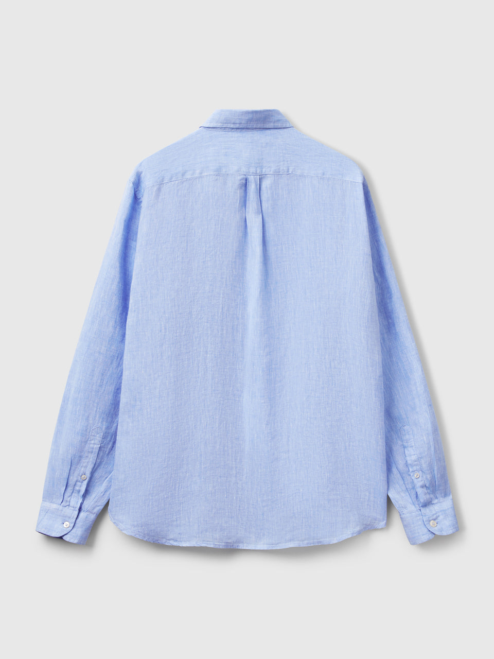 Camisa azul-claro padrão em linho puro - ucb_image_BS