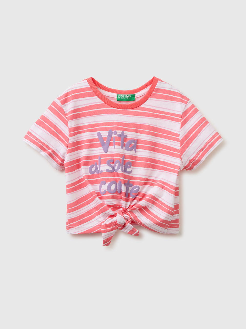 Striped T-shirt with puffy print - ucb_image_FS