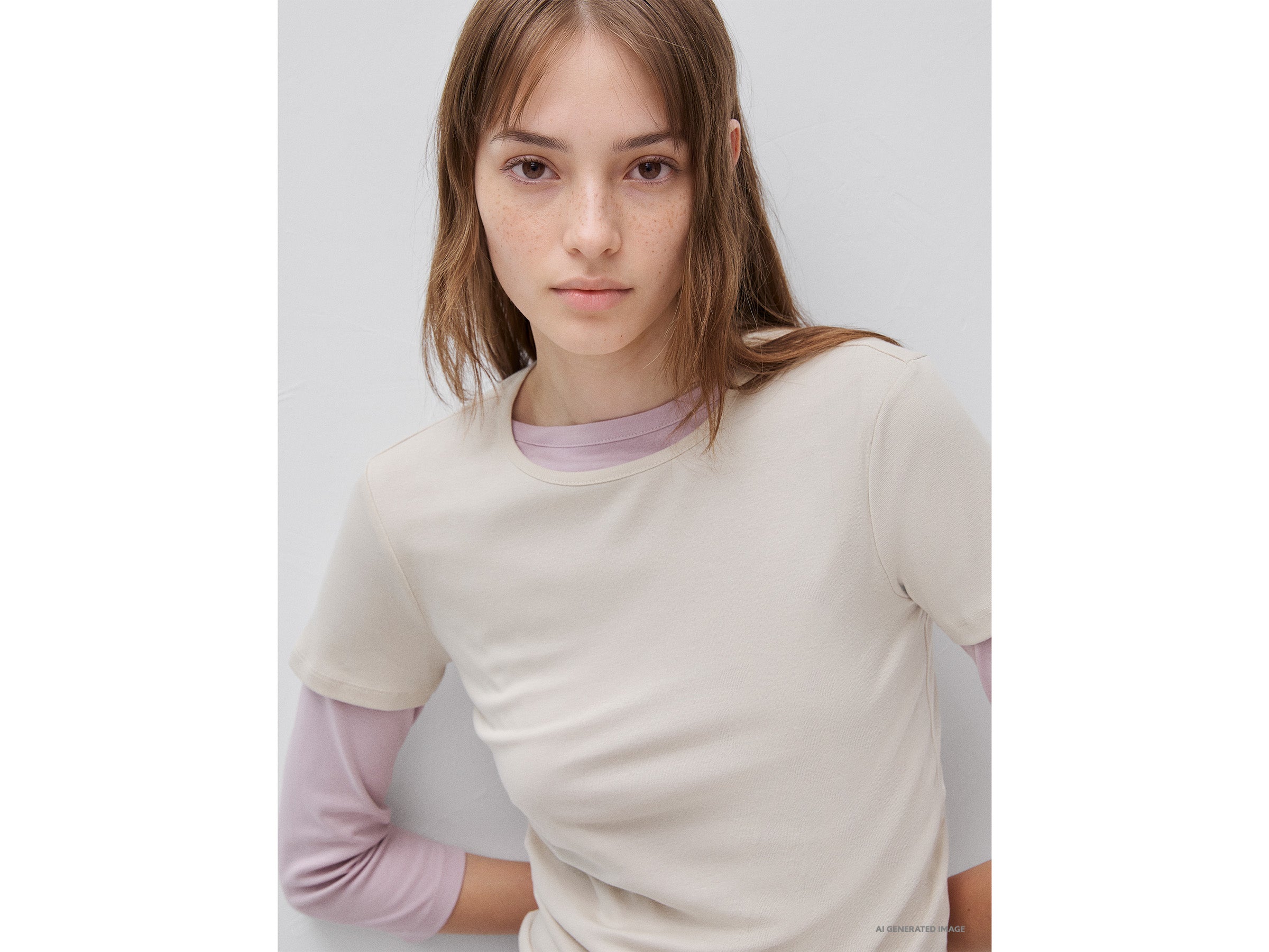 T-shirt de gola redonda slim fit - ucb_image_FY