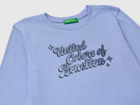 T-shirt com logótipo glitter em algodão orgânico - ucb_image_DS1
