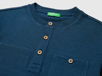 Linen blend henley T-shirt - ucb_image_DS1
