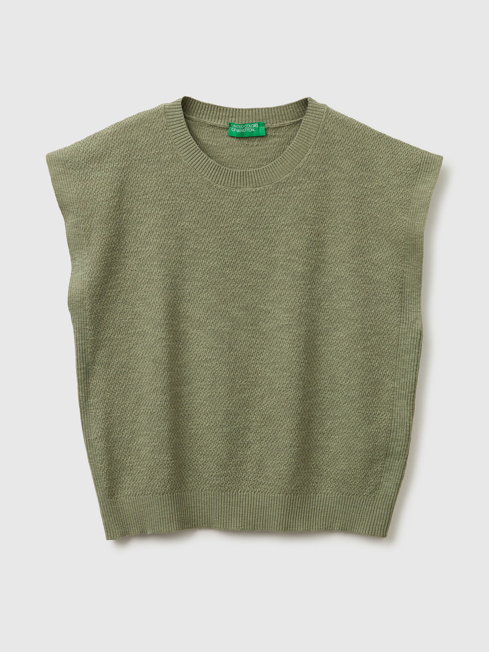 Sleeveless linen blend sweater - ucb_image_FS