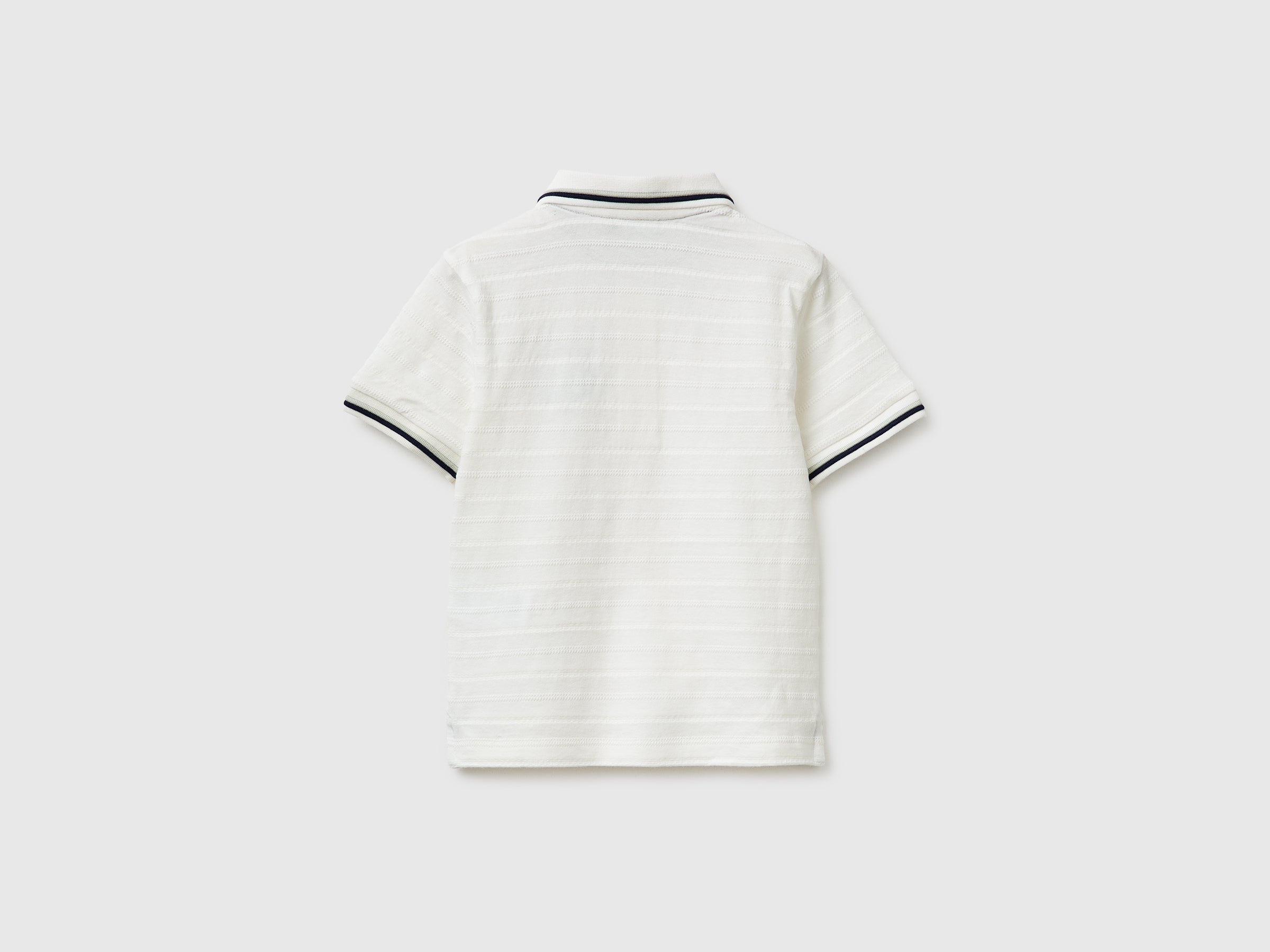 Striped polo shirt with patch - ucb_image_BS