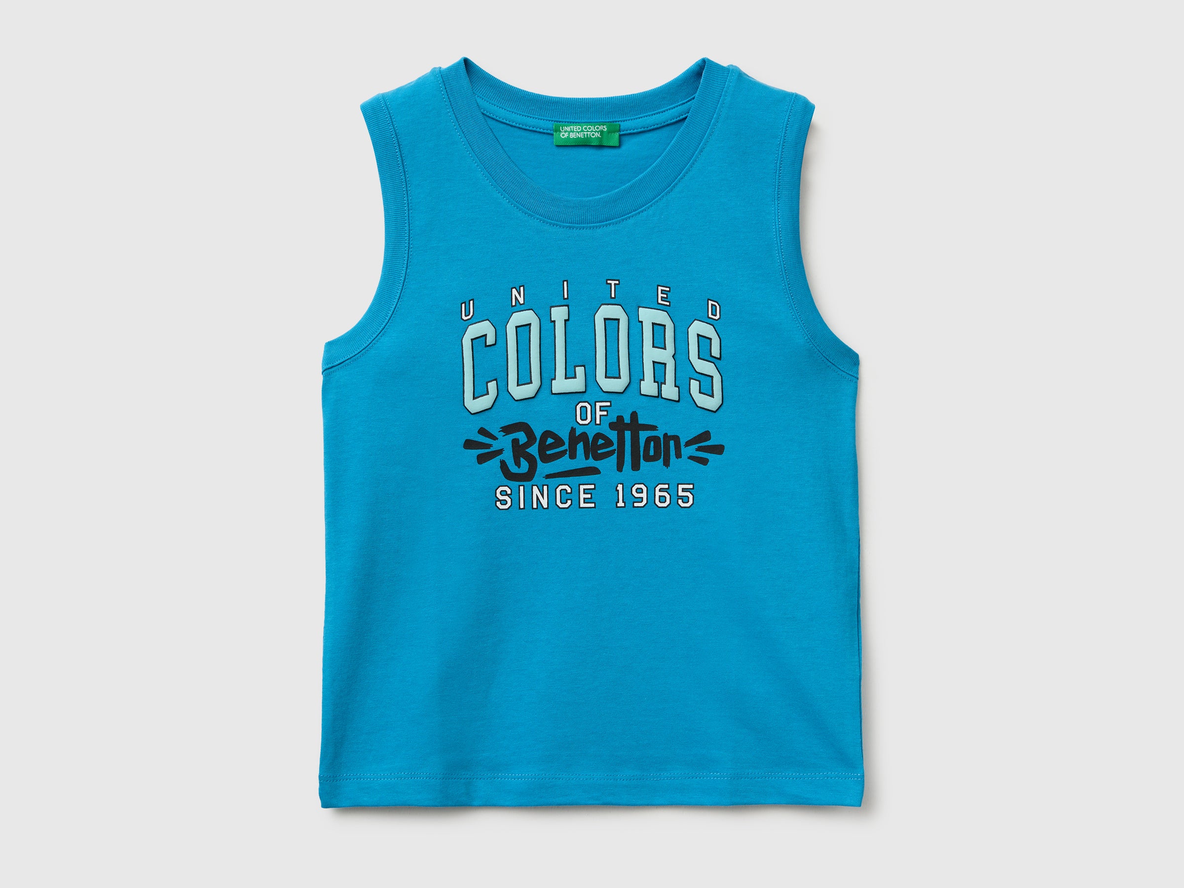 Organic cotton tank top with logo print - ucb_image_FS