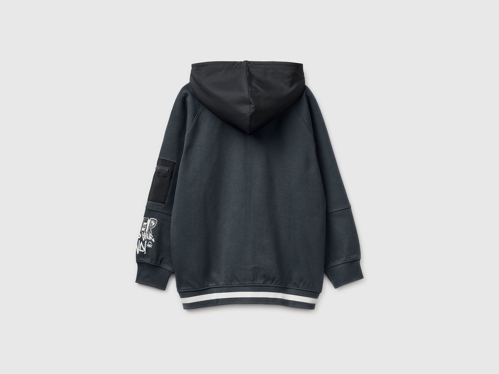 Open sweatshirt with nylon inserts - ucb_image_BS