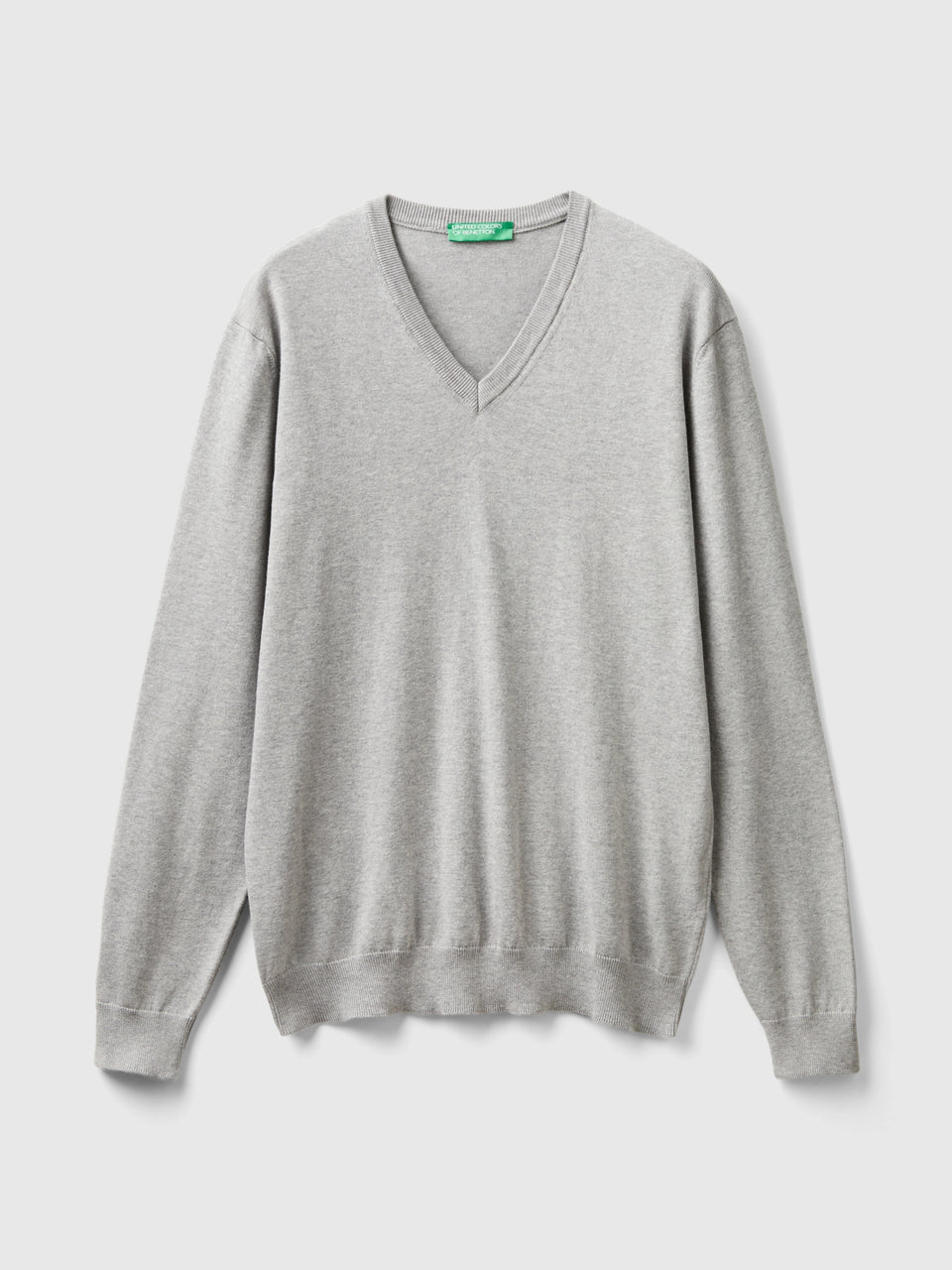 Camisola em algodão puro com decote em V - ucb_image_FS