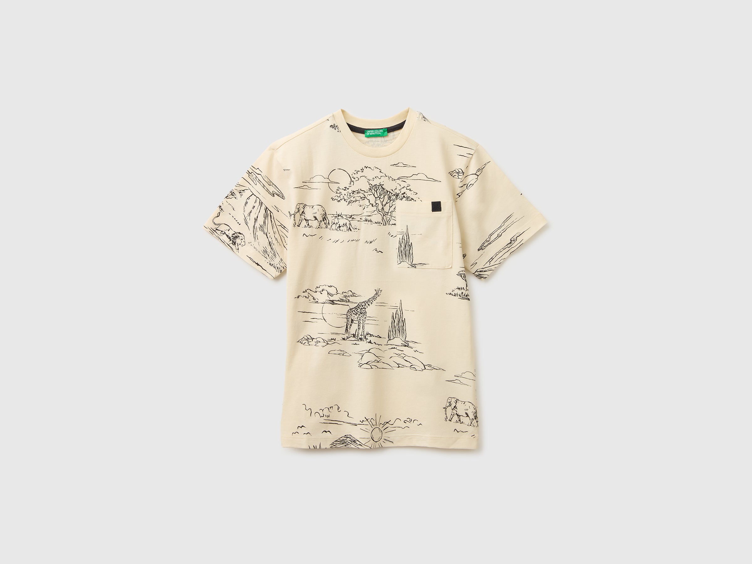Printed T-shirt with pocket - ucb_image_FS