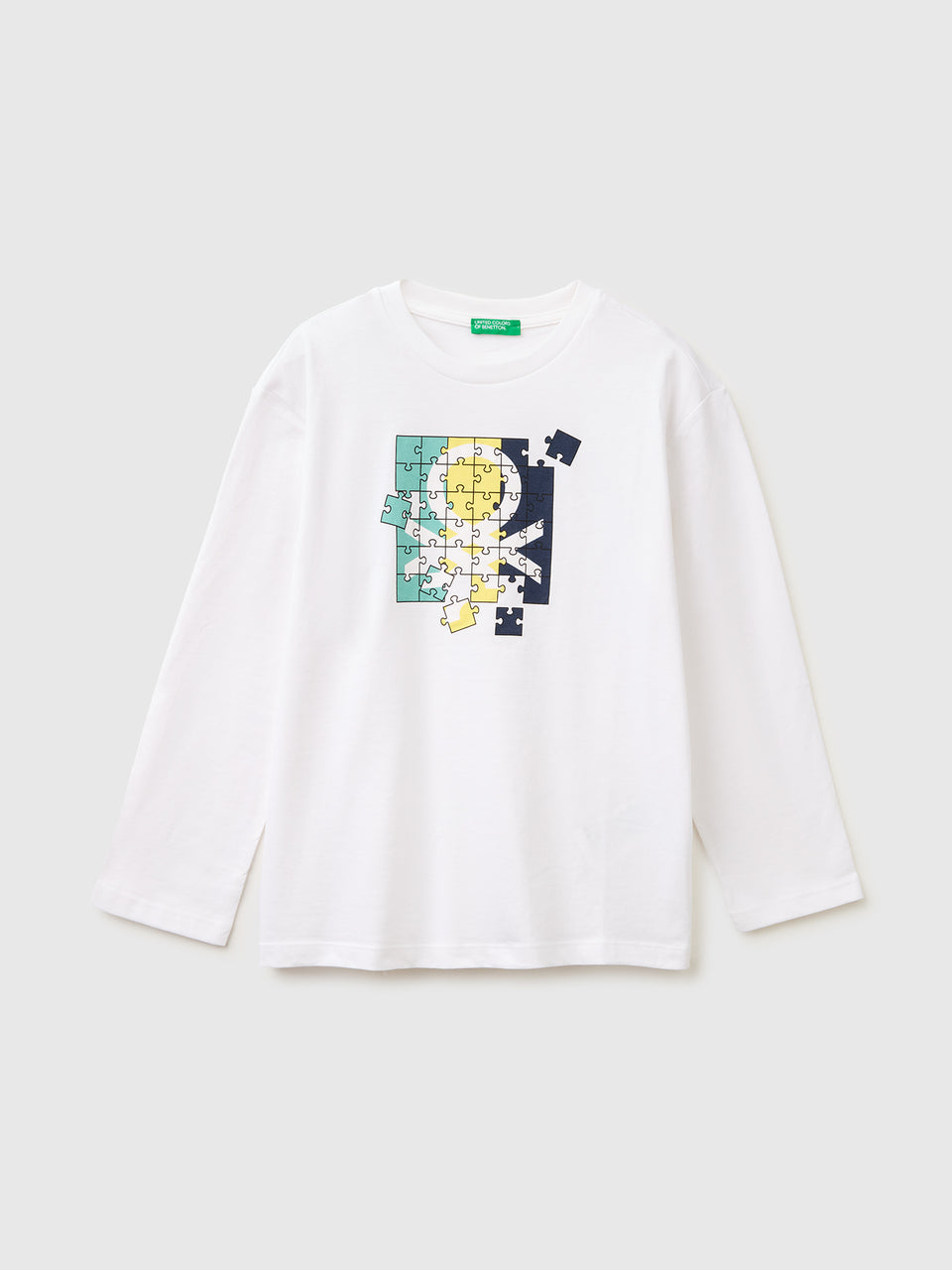 T-shirt com estampa logótipo em algodão orgânico - ucb_image_FS