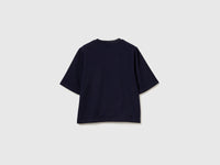 T-shirt blu scuro con stampa Coco Capitán - ucb_image_BS