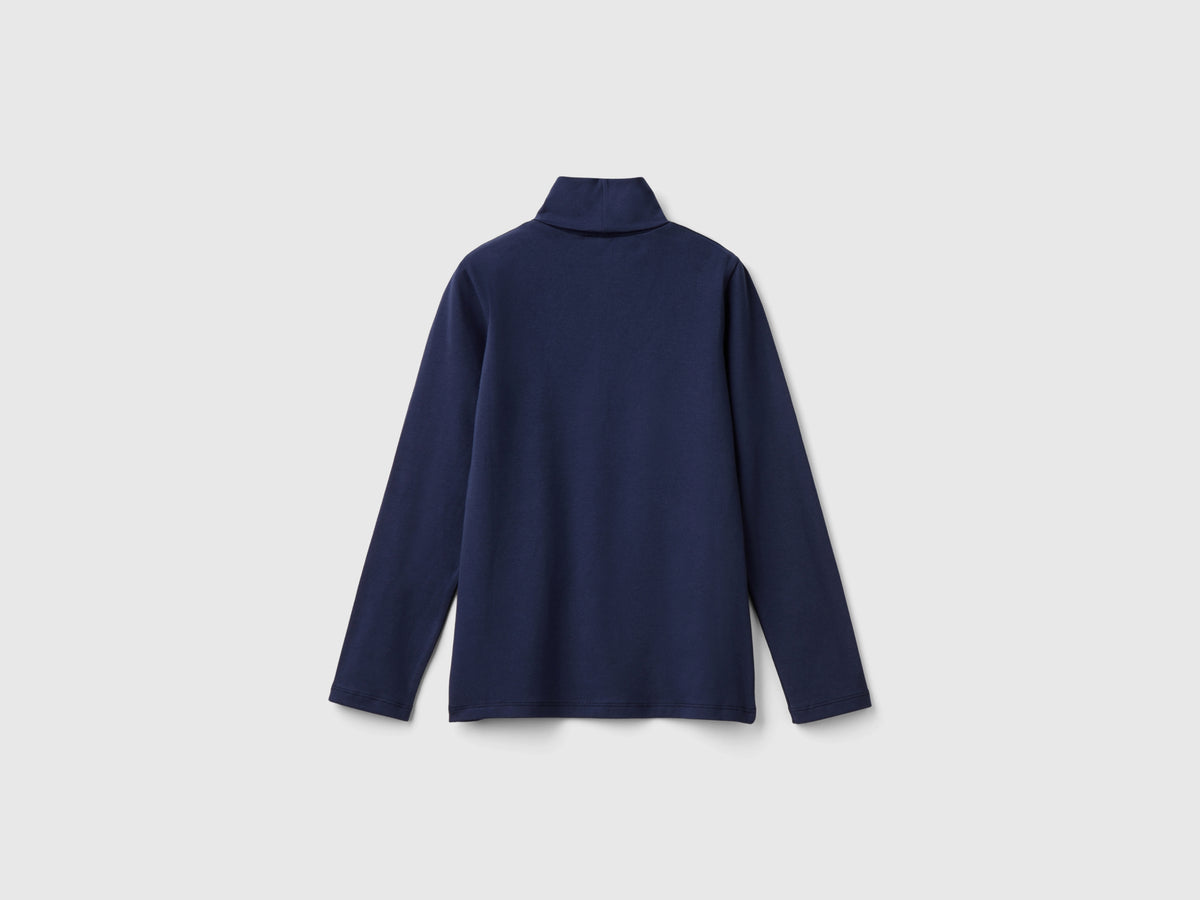 T-shirt stretch com gola alta - ucb_image_BS