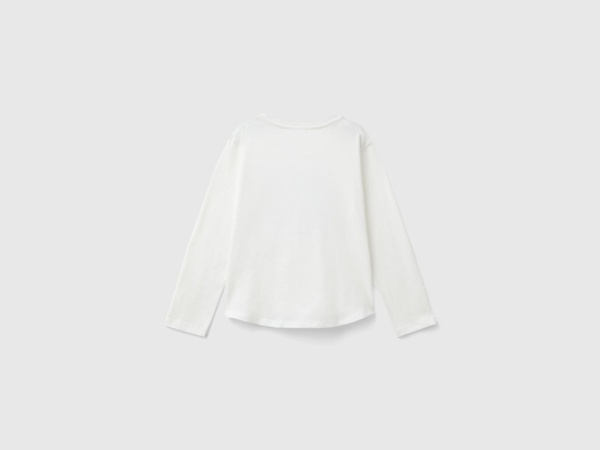 T-shirt com lantejoulas em algodão orgânico - ucb_image_BS