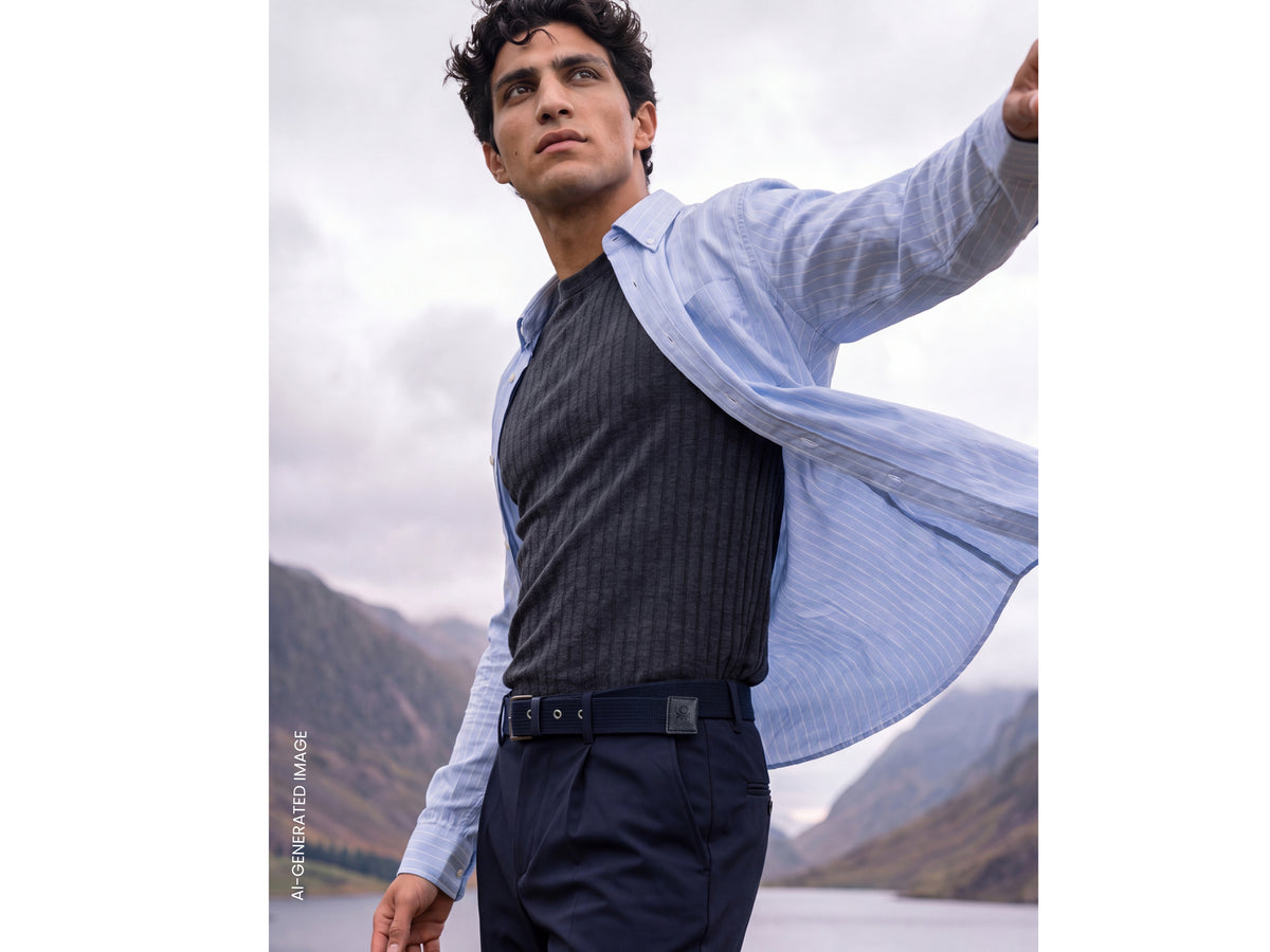 Camisa regular fit às riscas - ucb_image_F
