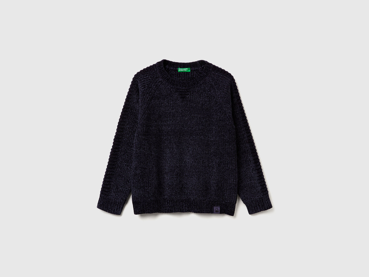 Camisola de gola redonda em chenille - ucb_image_FS