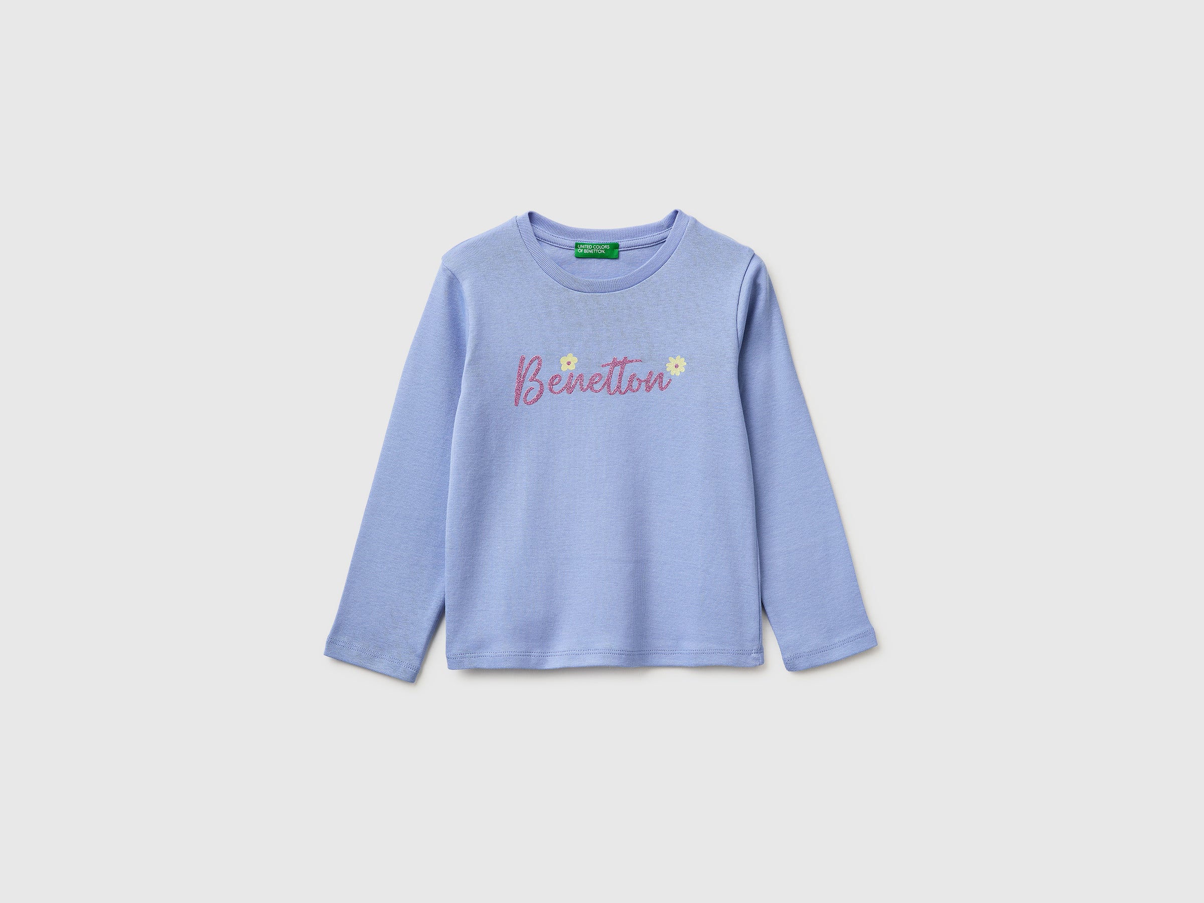 T-shirt com logótipo glitter em algodão orgânico - ucb_image_FS