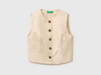 Crew neck vest with buttons - ucb_image_FS