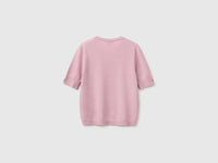 Camisola de manga curta lilás em pura lã Merino - ucb_image_BS