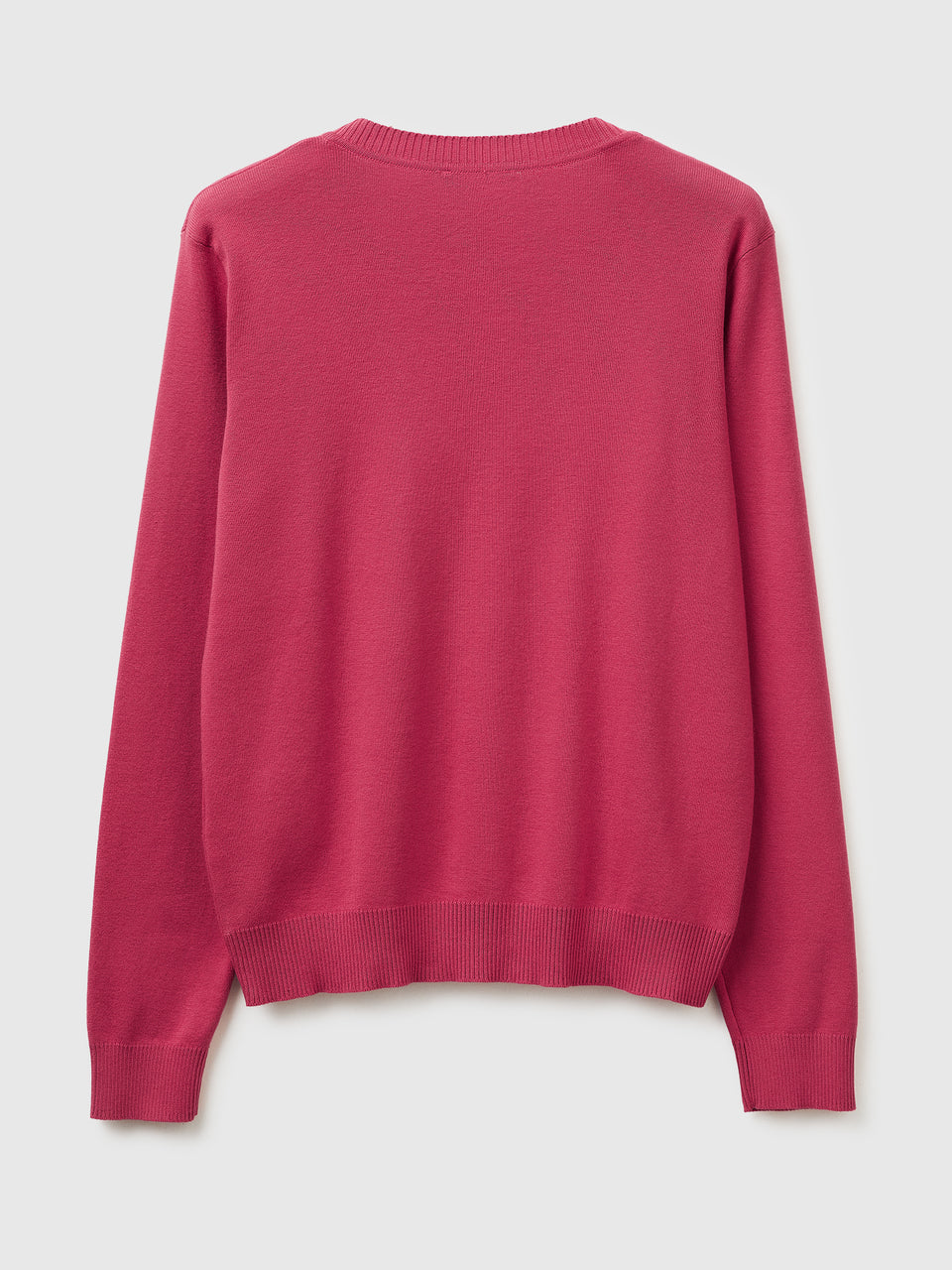 Camisola ameixa em algodão tricot com decote em V - ucb_image_BS