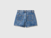 Denim shorts with embroidery - ucb_image_BS