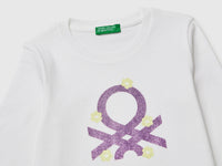 T-shirt in organic cotton with glittery logo - ucb_image_DS1