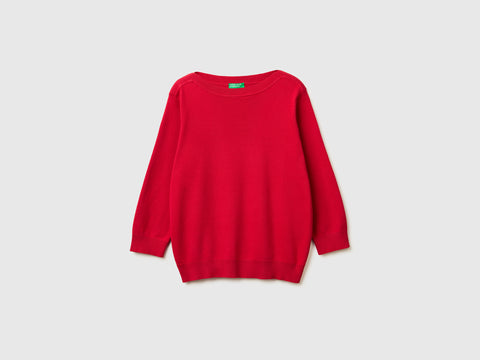 Camisola vermelho morango com decote à barco - ucb_image_FS