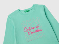 T-shirt com logótipo glitter em algodão orgânico - ucb_image_DS1