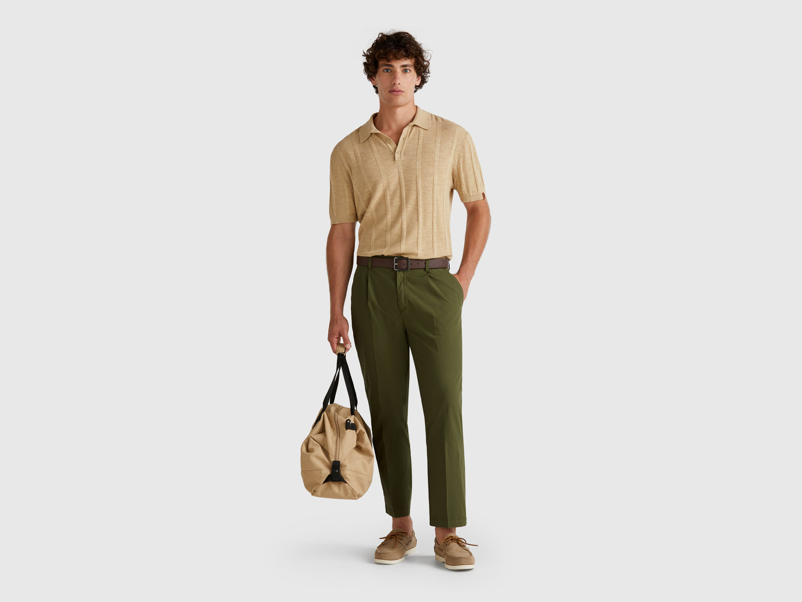 Denim trousers in lightweight cotton