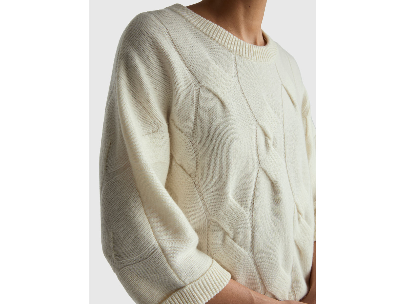 Diamond sweater in pure cashmere