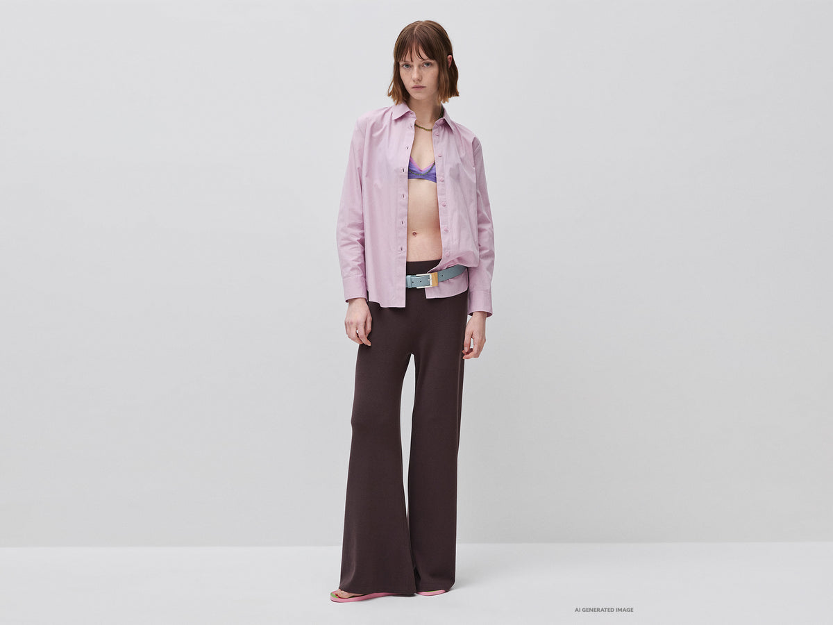 Relaxed fit cotton shirt