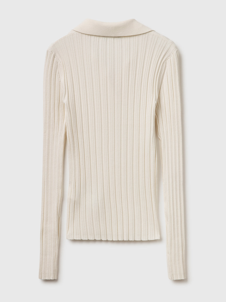 Ribbed sweater with polo collar - ucb_image_BS