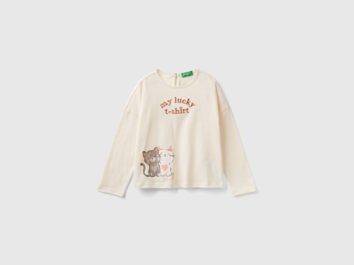 T-shirt com texto em lurex - ucb_image_FS
