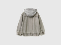 Denim bomber jacket with fleece hood - ucb_image_BS