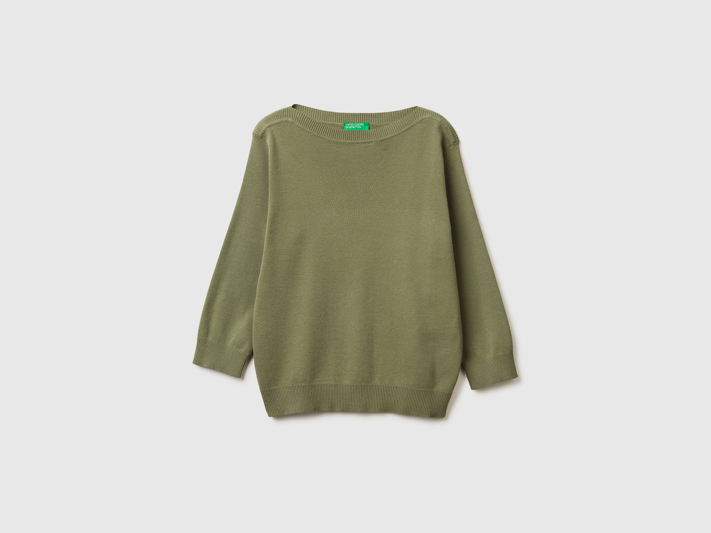 Camisola verde-oliva com decote à barco - ucb_image_FS