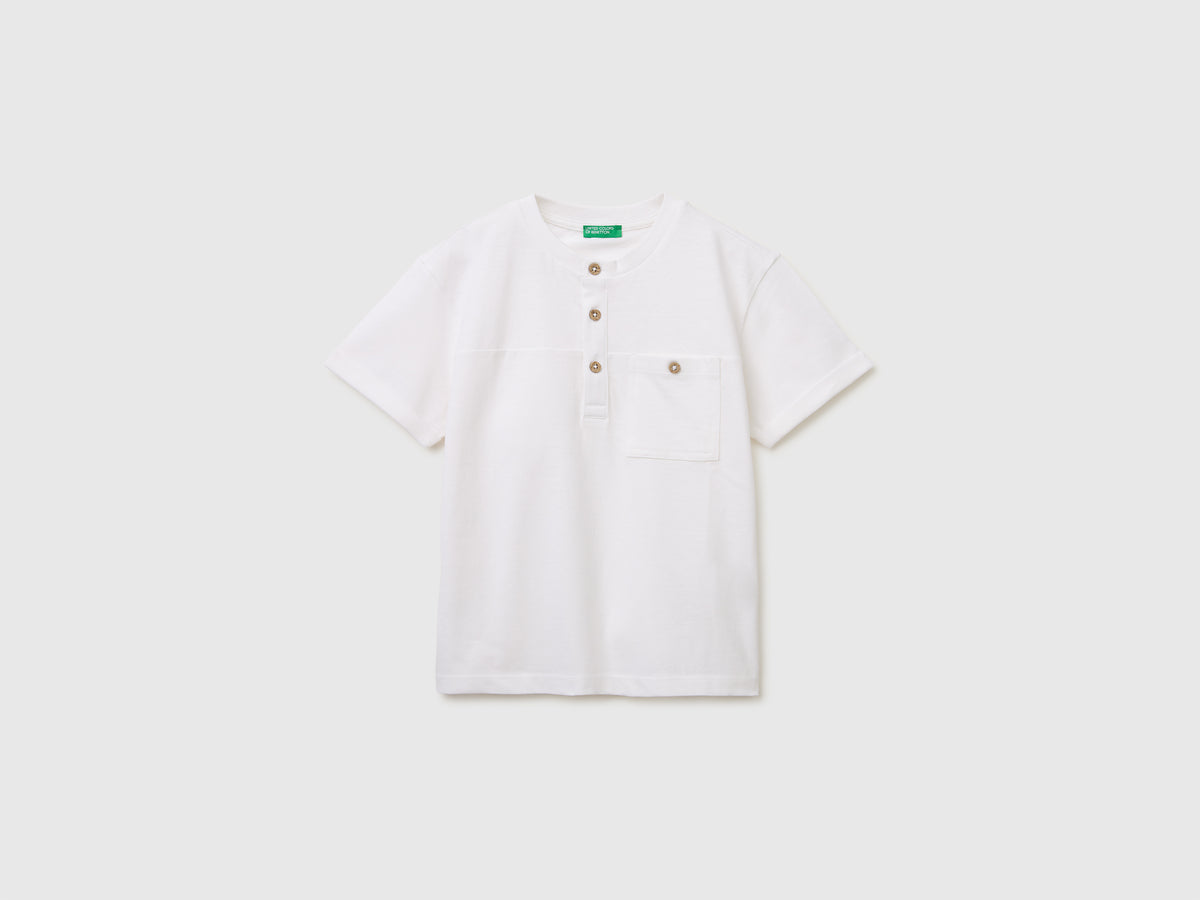 Linen blend henley T-shirt - ucb_image_FS