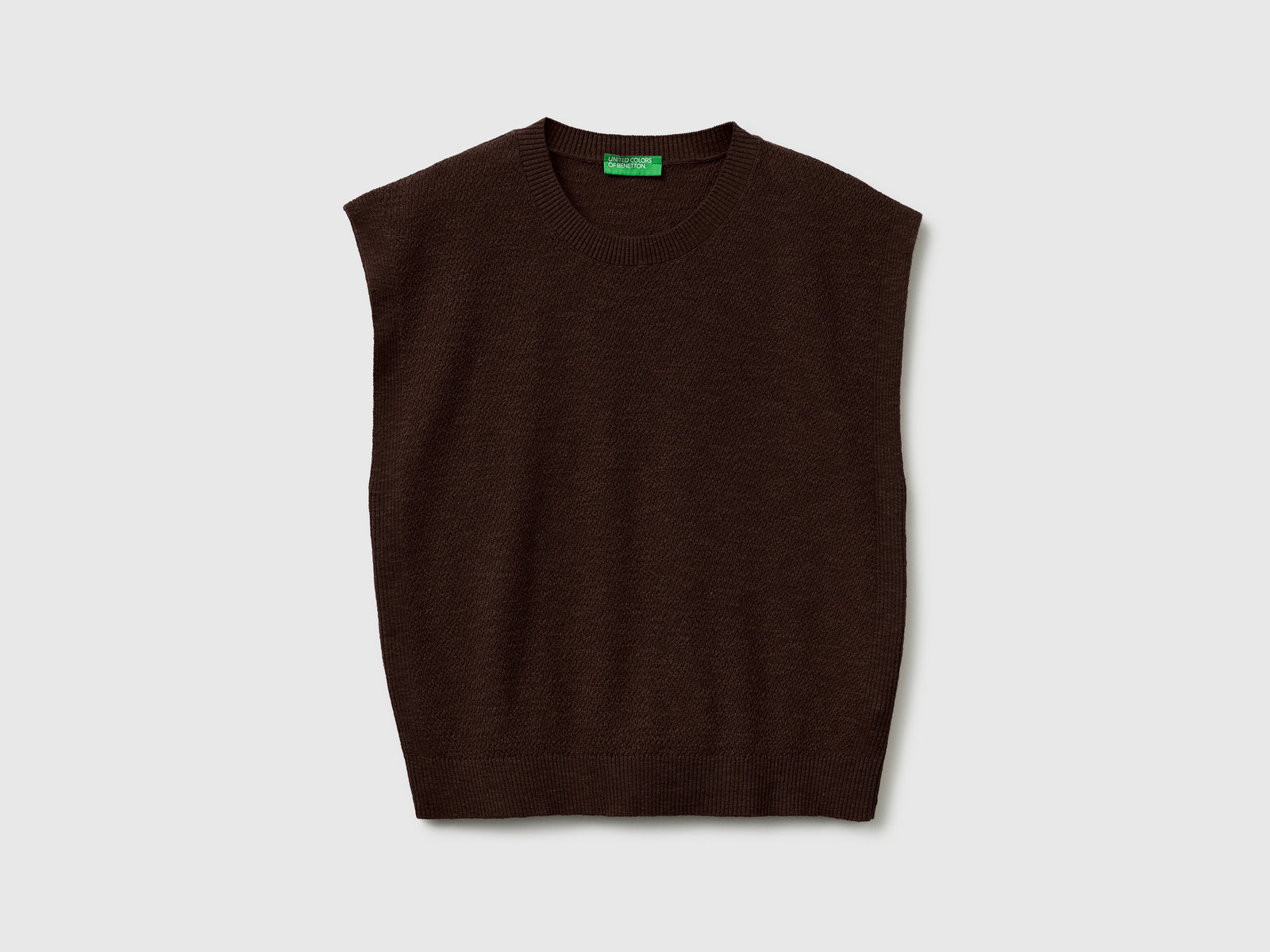 Sleeveless linen blend sweater - ucb_image_FS