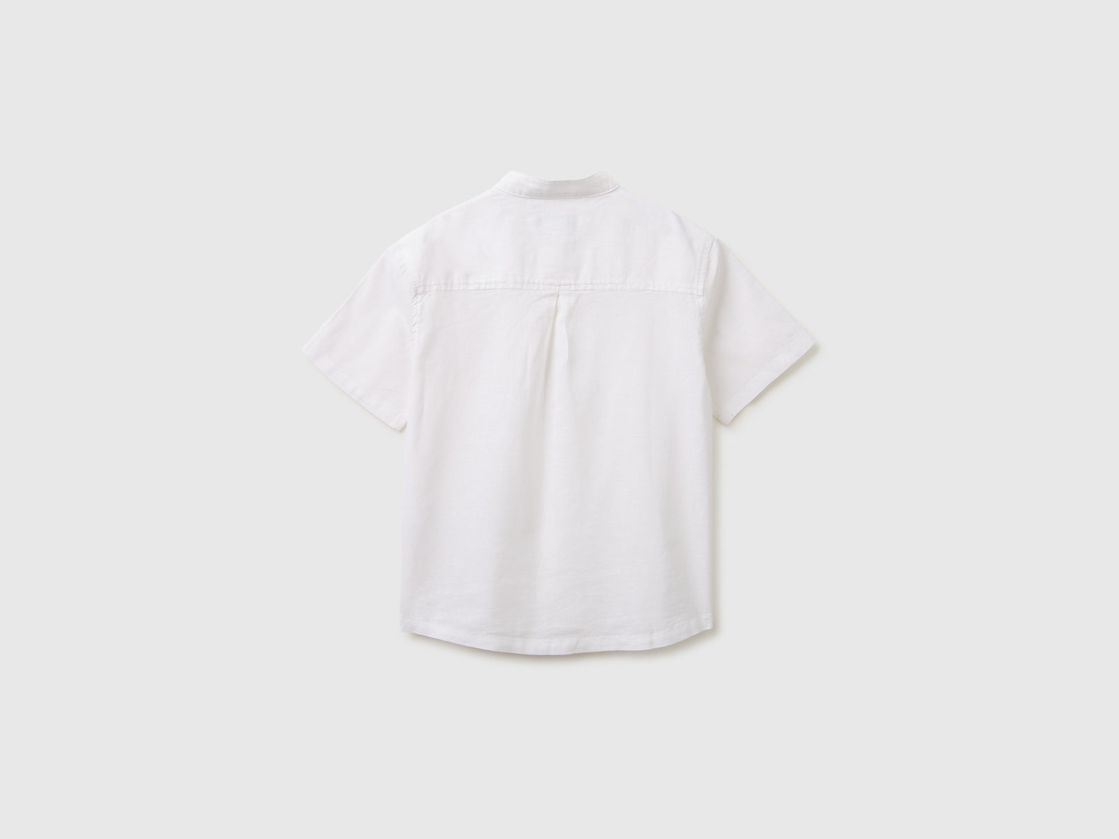 Short-sleeved linen blend shirt - ucb_image_BS