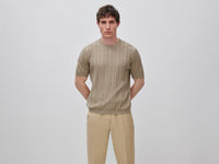 Camisola de manga curta em mistura de linho - ucb_image_F
