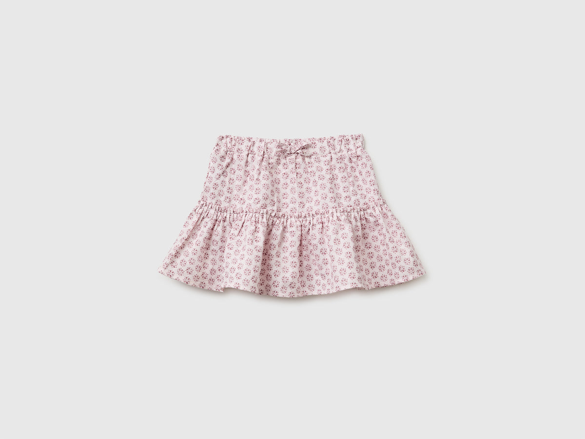 Floral skirt in linen blend - ucb_image_FS