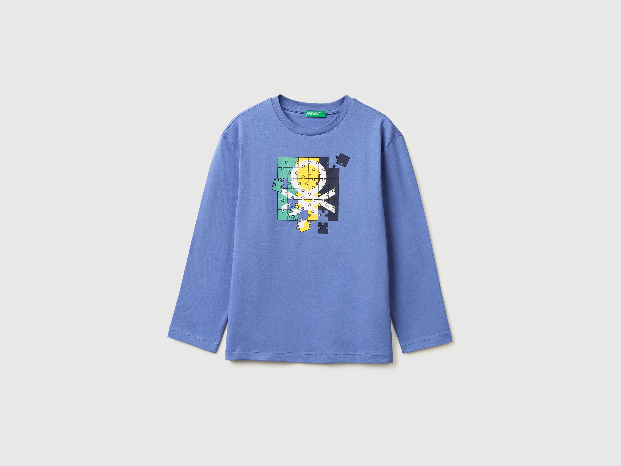 T-shirt com estampa logótipo em algodão orgânico - ucb_image_FS