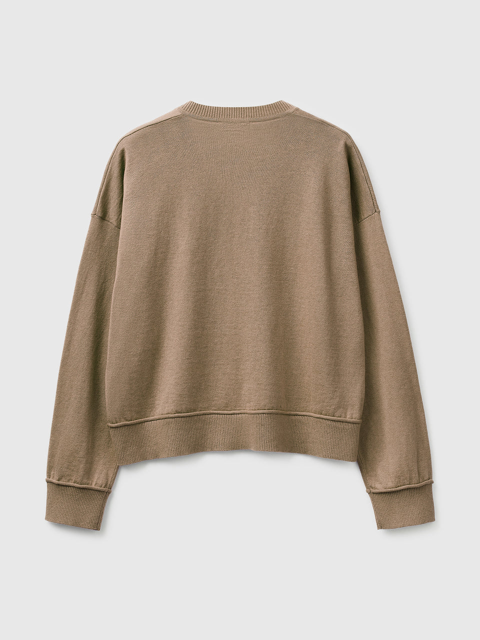 Camisola decote em V em algodão e lã - ucb_image_BS