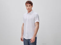 Camisa de manga curta em linho puro - ucb_image_F