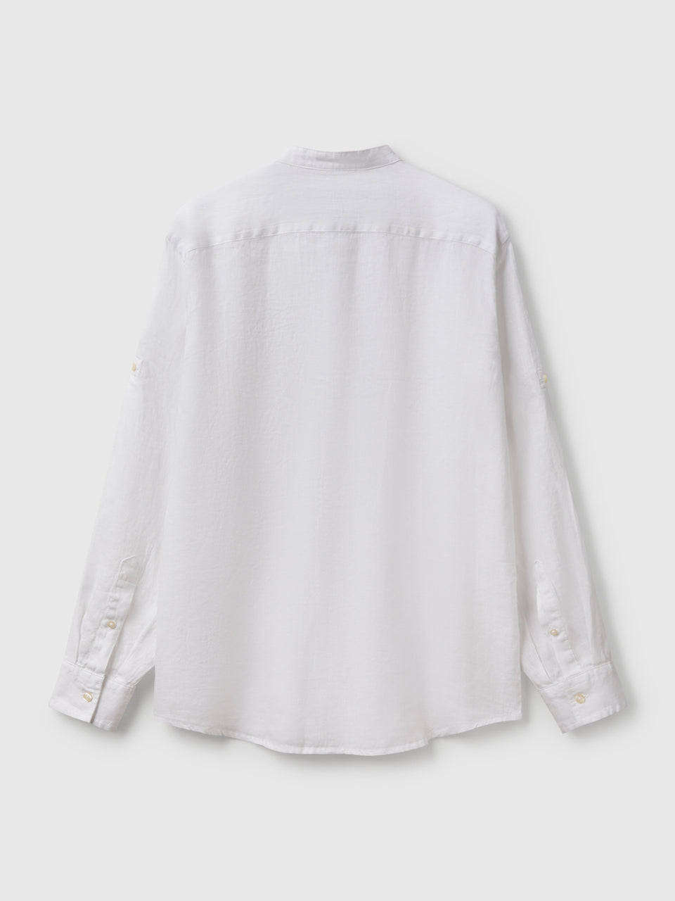 Linen short with Mandarin collar - ucb_image_BS