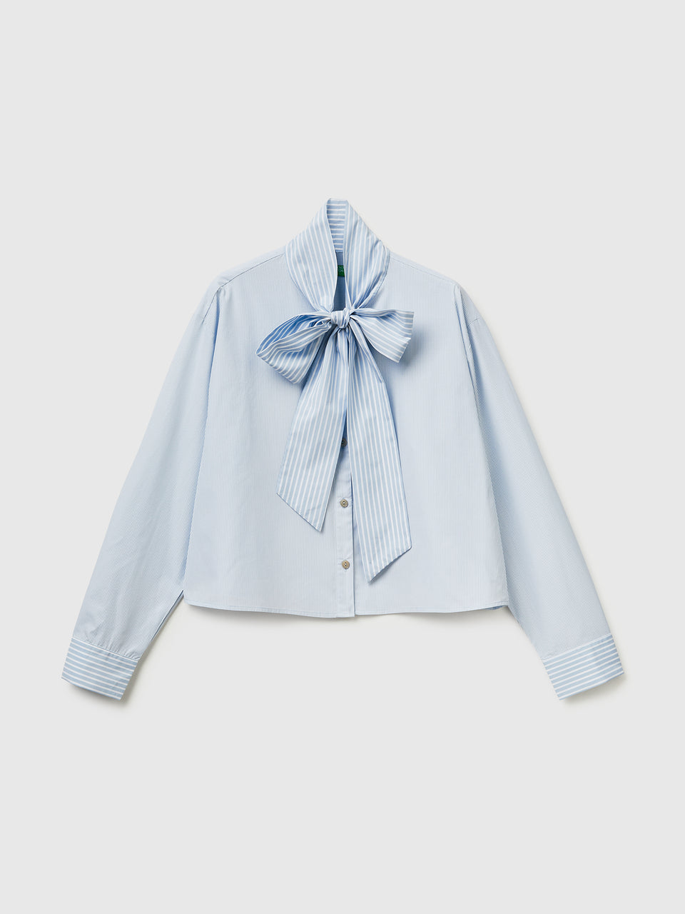 Striped crop shirt with bow - ucb_image_FS